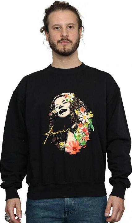 Immagine prodotto Janis Joplin Floral Pattern Felpa Uomo (XXL)