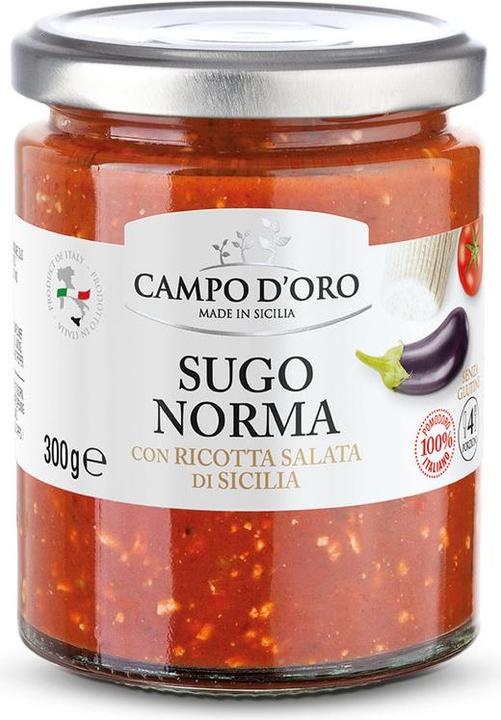 Actual product image Campo D'Oro Sugo Norma con Ricotta Salata di Sicilia (300 g)