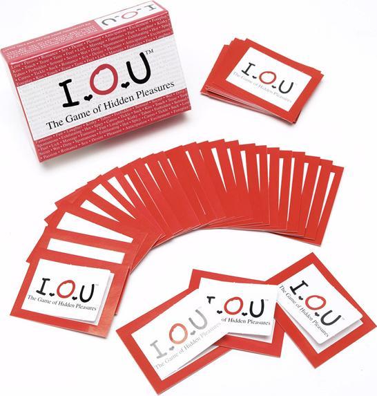 Actual product image IOU Original - The Game of Hidden Pleasure (Board game)