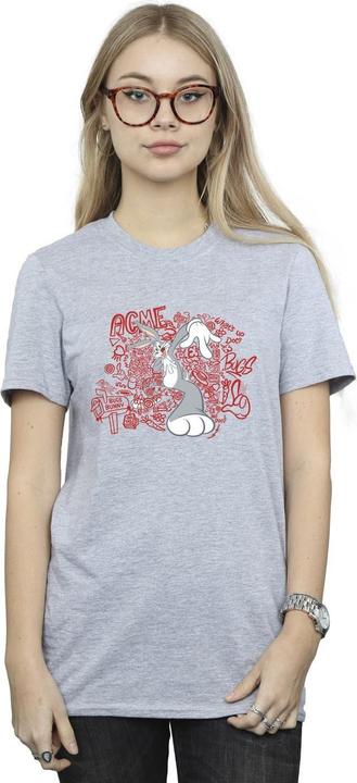 Immagine prodotto Looney Tunes ACME Doodles Bugs Bunny Maglietta Ampia Donna (M)