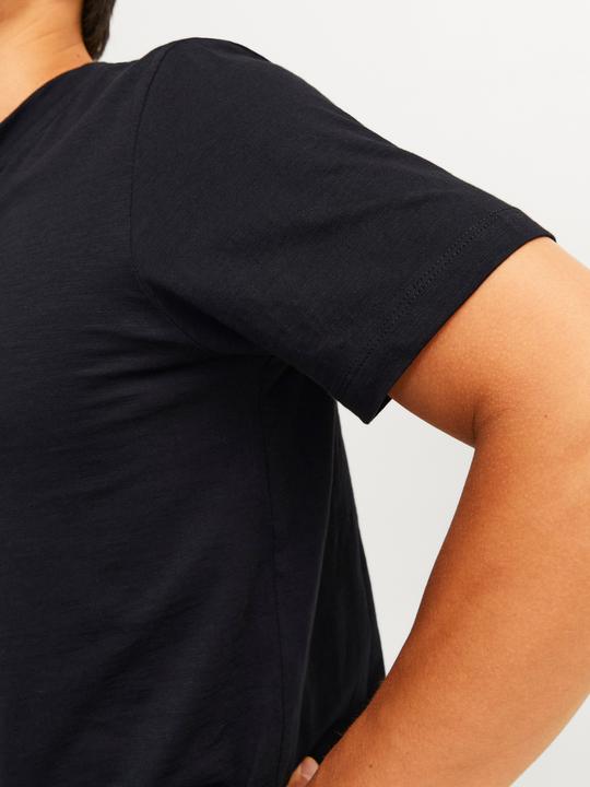 Actual product image Jack & Jones Single-coloured Grandad collar T-shirt T-shirt (L)