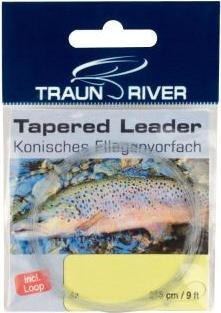 Produktbild Traun River Top-Qualität Konisches Vorfach - Angeln wie Profis (6 kg, 0.25 mm)
