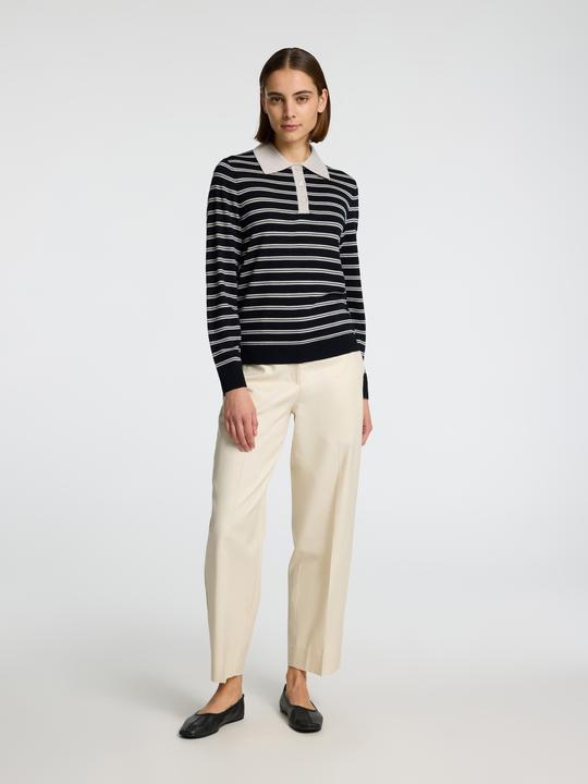 Produktbild Selected Femme 100% Merinowoll Langarm-Poloshirt (S)
