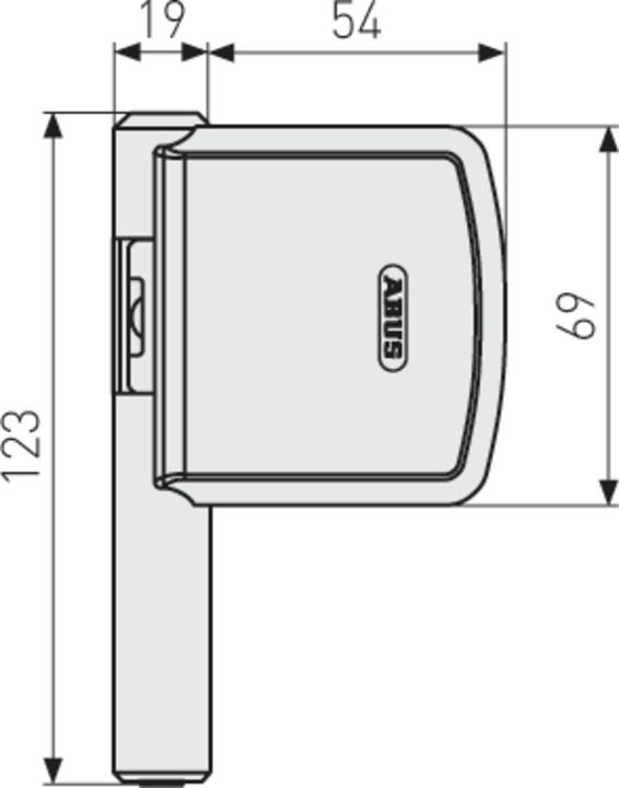 Produktbild Abus FAS101 B EK ABFS27952 Scharnierseitensicherung