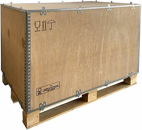 Immagine prodotto Durbiano srl Cassa pieghevole di legno, standard, lungh. x largh. x alt. 1180 x 780 x 750 mm (1 x)