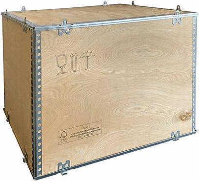 Immagine prodotto Durbiano srl Cassa pieghevole di legno, standard, lungh. x largh. x alt. 780 x 580 x 580 mm (1 x)