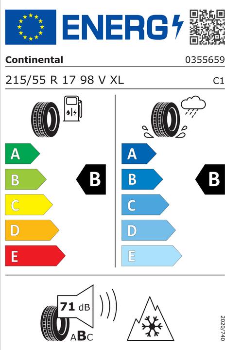 Image du produit Continental WinterContact TS 870 P (215/55R17 98V 98V, Pneus d'hiver)