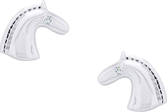 Candy Ohrstecker Pferd, 925 Sterling Silber (925er Sterlingsilber, 925 Sterling Silber)