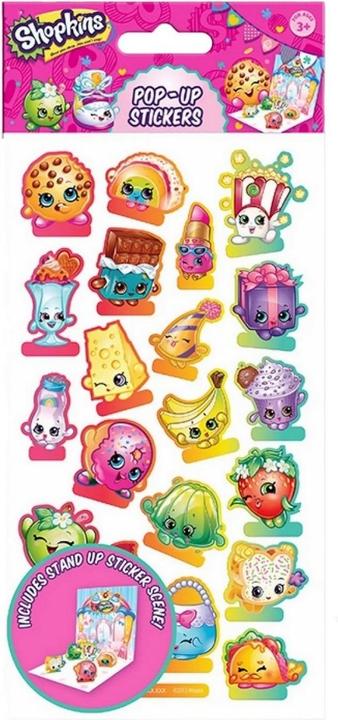 Produktbild Shopkins Figuren Aufkleber Karton