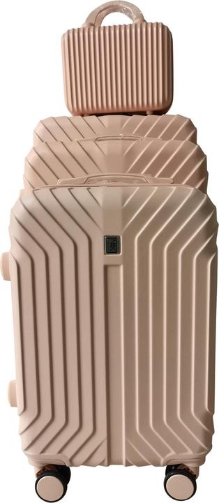 Immagine prodotto NTK-Collection Hartschalenkoffer 4er-Set Mabell Pink (115 l, Bagaglio a mano (fino a 50 litri), M (50 - 90l), L (90 - 115l), XL (da 115l))