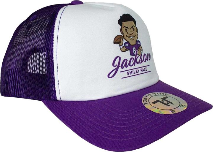 Image du produit Tokyo Time Adulte Lamar Jackson NFLPA Mesh Back Trucker Cap (Taille unique)