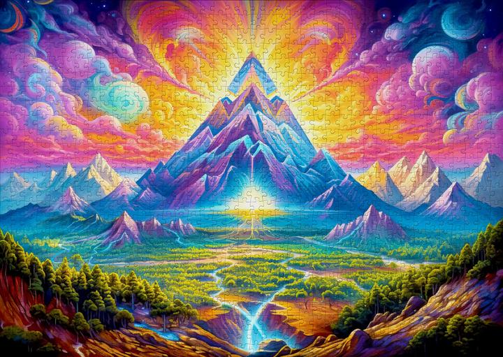 Produktbild Enjoy Puzzle Puzzle 1000 Teile - Woodland Pyramiden (1000 Teile)