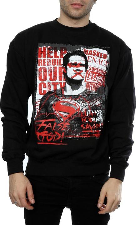 Actual product image Mens Batman v Superman False God Sweatshirt (M)