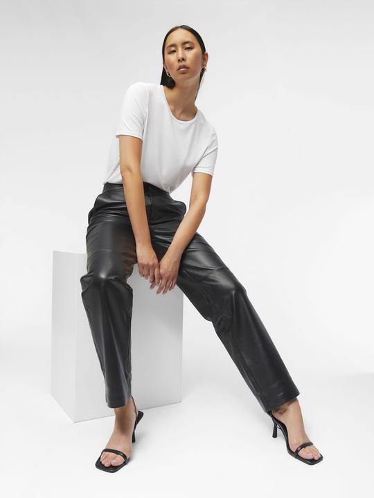 Image du produit Object Pantalon court en cuir (36)