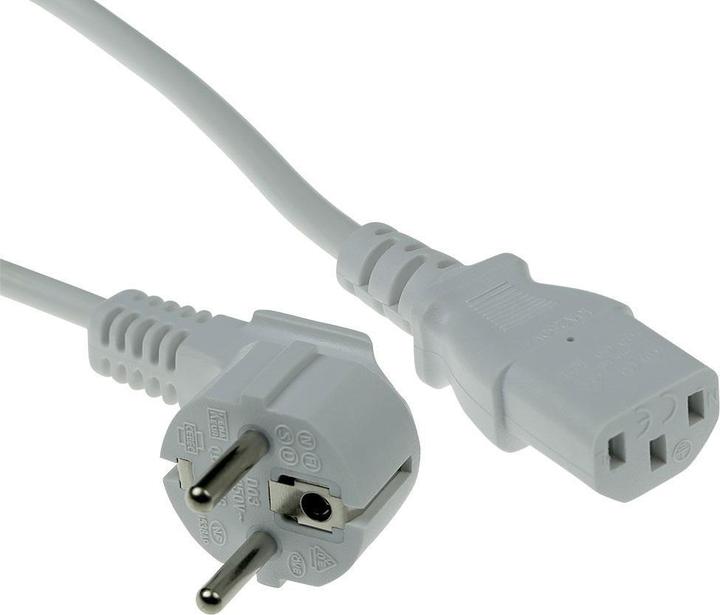 Produktbild Powercord mains connector CEE7/7 male (angled) (1.50 m, C13)