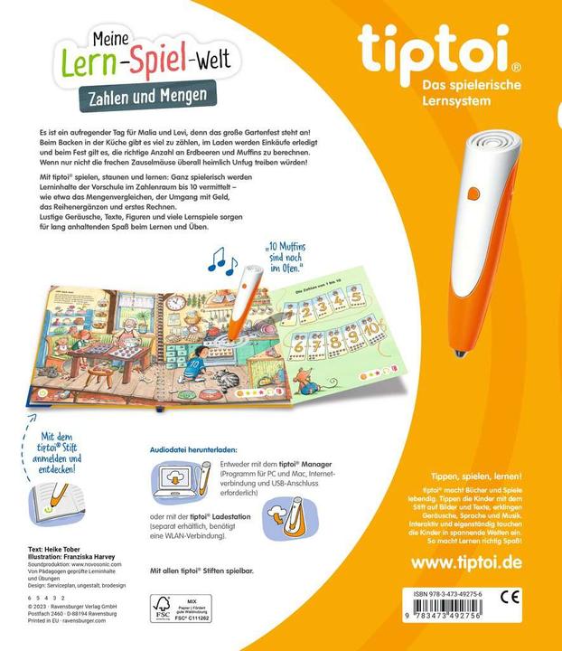 Produktbild tiptoi Zahlen und Mengen (Deutsch, Heike Tober, Franziska Harvey, 2023)