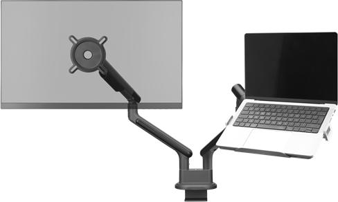 Actual product image One for All Monitor mount design dual black (Table, 35")