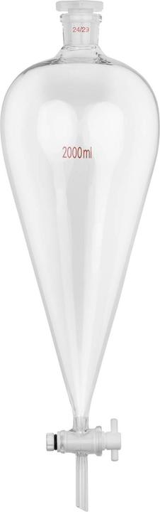 Immagine prodotto Steinberg Imbuto separatore 2000 ml 24/29 Rubinetto di arresto in PTFE Vetro borosilicato fino a 160 °C