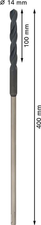 Produktbild Bosch Professional Zubehör PRO Wood HSS Installationsbohrer, 14 x 100 x 400 mm (14 mm)