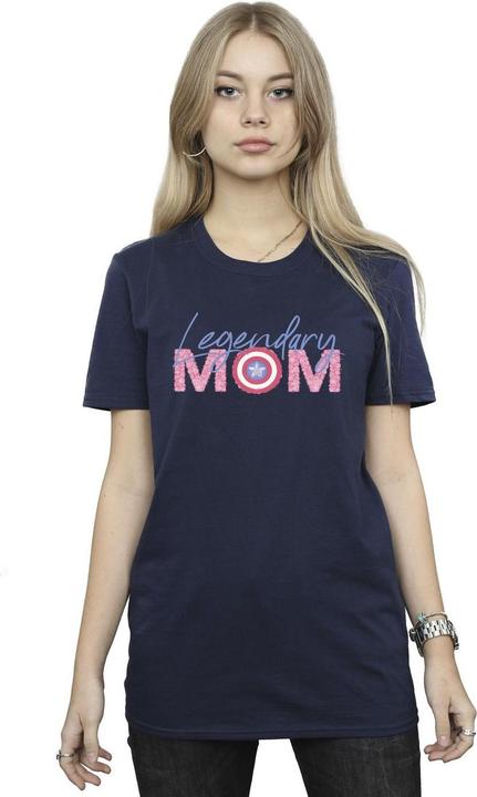 Immagine prodotto Maglietta boyfriend in cotone Avengers Captain America Mum (M)
