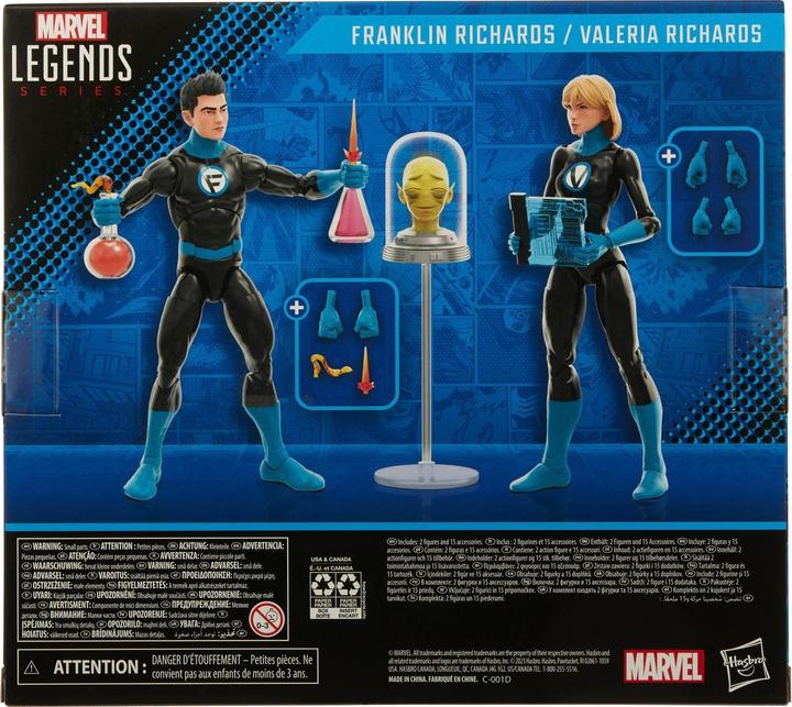 Immagine prodotto Hasbro Fantastic Four Marvel Legends Action Figures 2-Pack Franklin Richards e Valeria Richards 15 cm