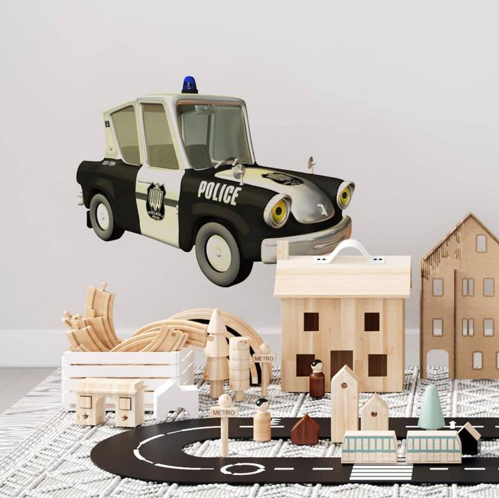 Image du produit Trenddeko Voiture de police (80 x 62 cm)