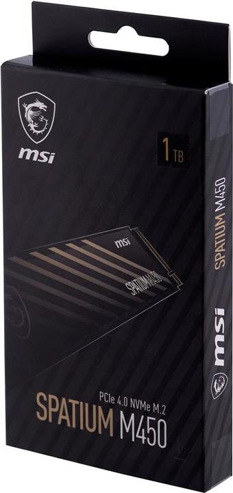Produktbild MSI 1To M.2 NVMe Gen4 - SPATIUM M450 V1 (1000 GB, M.2 2280)