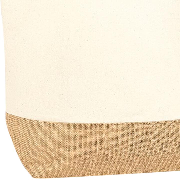 Actual product image Westford Mill Canvas carrier bag with jute bottom Xl (29 l)