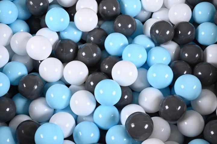 Immagine prodotto Knorrtoys Palla da biliardo morbida - "Nuvole bianche e grigie" - 300 palline crema/grigio/blu chiaro