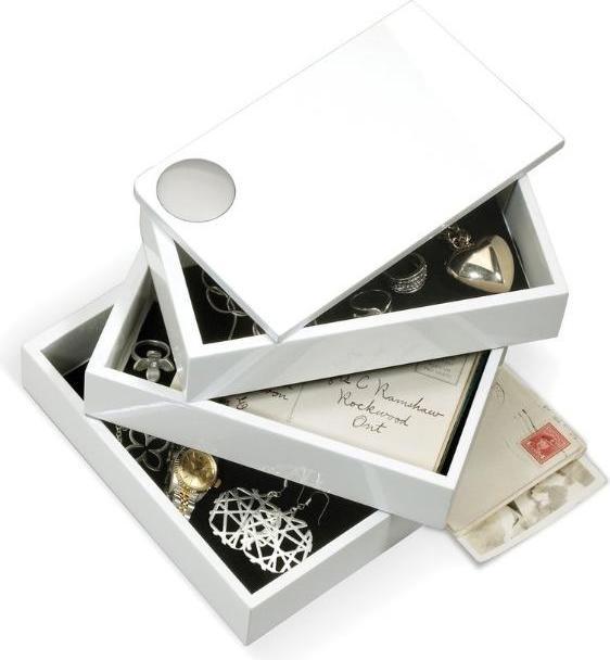 Image du produit Umbra 308712-660 - Spindle - Coffret de rangement/bijoux, blanc