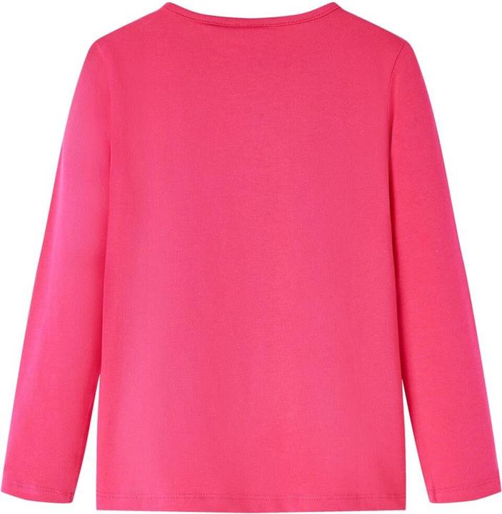 Actual product image VidaXL Children's long-sleeved shirt bright pink 92,Material: 95 % cotton. 5 (92)