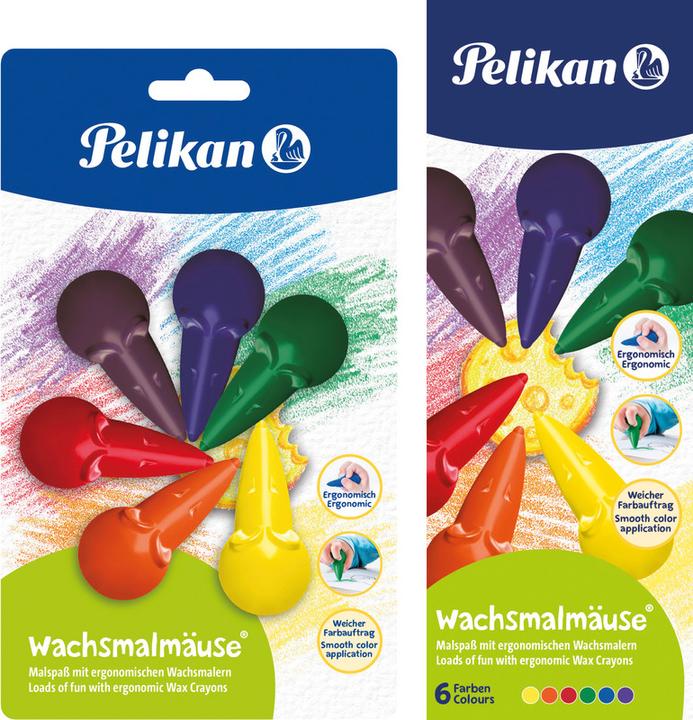 Actual product image Pelikan Wax painting mice (Multicolor, 6 x)
