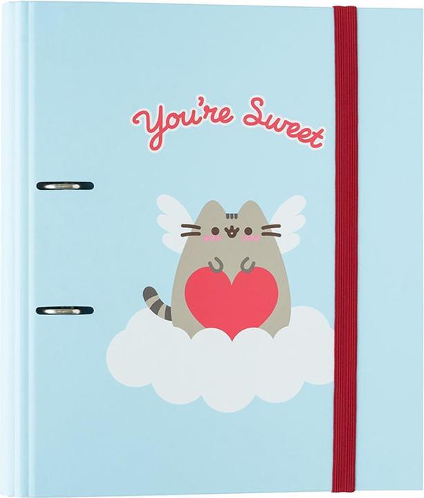 Actual product image Pusheen Ring binder A4 narrow 2 rings Cat A4 binder (A4)