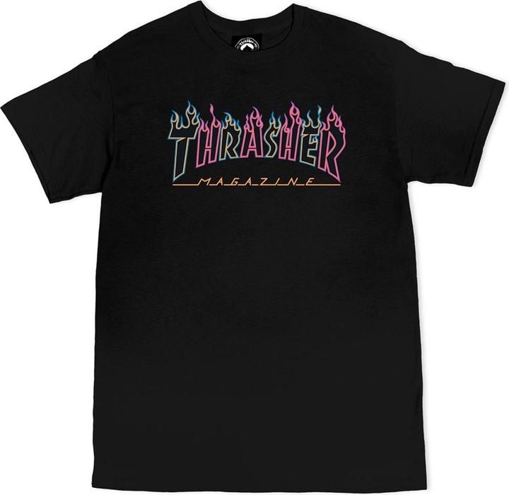 Image du produit Thrasher Double Flame Neon Logo T-shirt (S)
