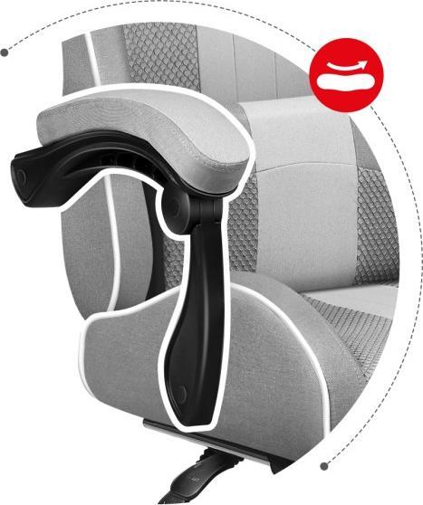 Productafbeelding Huzaro FORCE 4.7 WHITE MESH Gaming Stoel