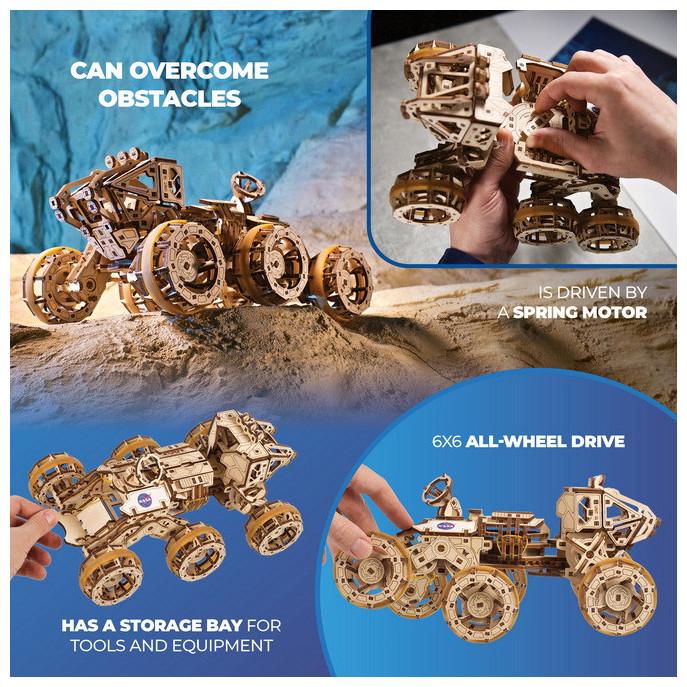 Immagine prodotto Ugears 70206 Rover marziano con equipaggio - Rover marziano con equipaggio