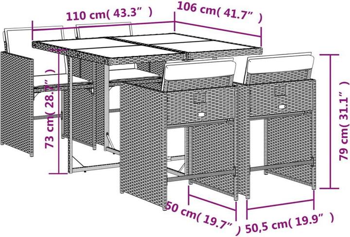 Immagine prodotto VidaXL Nagano (106 cm)