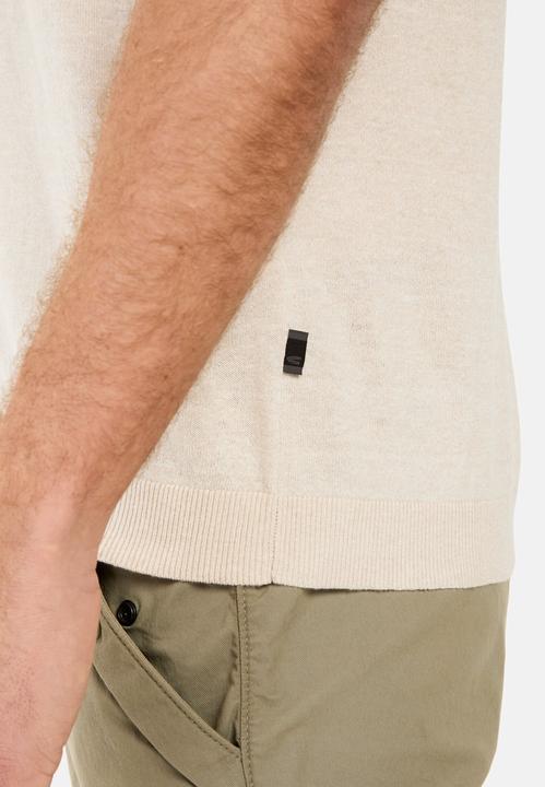 Immagine prodotto Camel Active Strick-Poloshirt aus Baumwoll-Leinen-Mix (L)