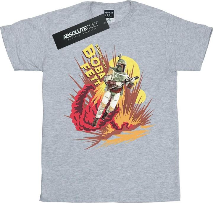 Immagine prodotto Star Wars Boba Fett Rocket Powered Maglietta Uomo (XL)
