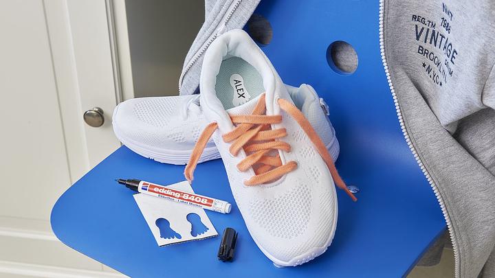 Actual product image Edding Shoe marker set 8408 incl. 10 labels (Black, 0.75 mm, 1 x)