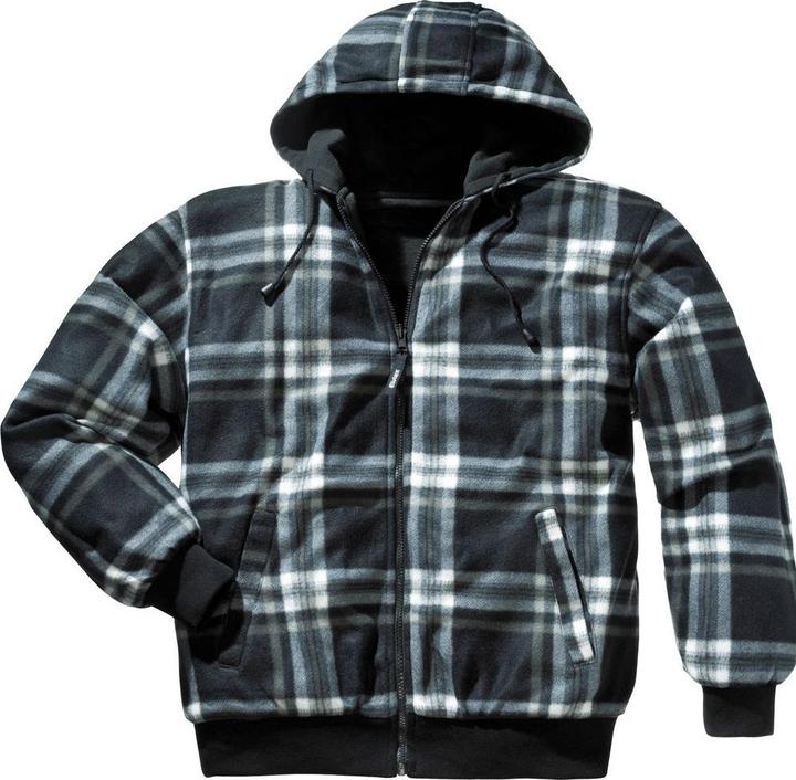 Produktbild Scheibler Thermowendejacke Grösse L schwarz-weiss kariert/schwarz uni (L)