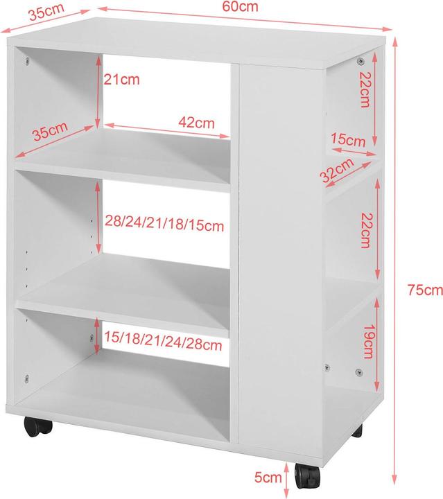 Actual product image SoBuy Printer table (60 x 35 x 75 cm)