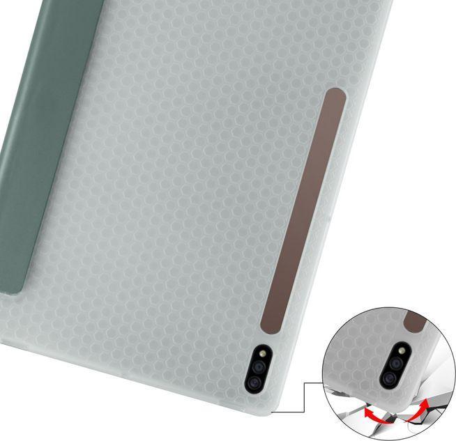 Actual product image MU Classic Triple foldable case with stylus holder (Galaxy Tab S7+)