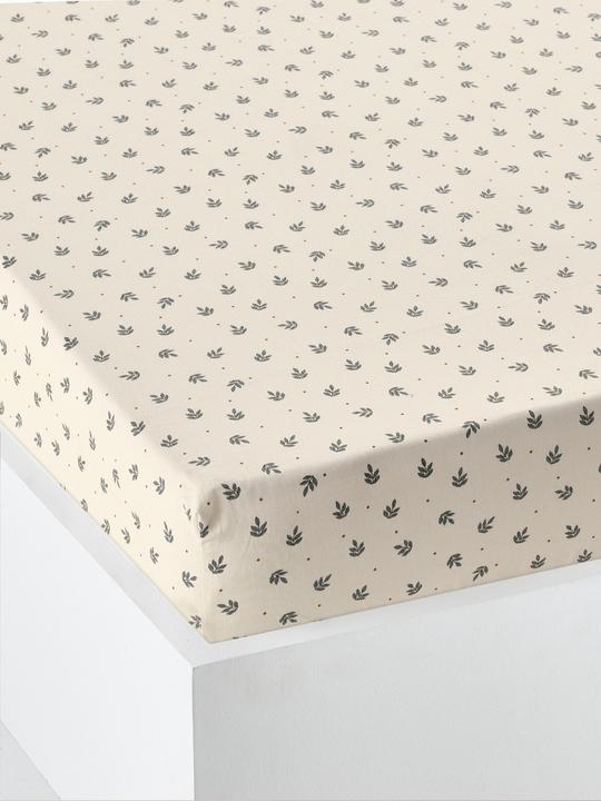 Image du produit Vertbaudet Kinder Spannbettlaken RETRO FLOWERS mit Recycling-Baumwolle (90 x 140 cm)