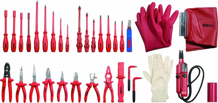 Actual product image KS Tools Professional electrician tool set, 30 parts, IEC 60900 (30 pieces)
