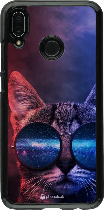 Produktbild PhoneLook Hülle Red Blue Cat Glasses (Huawei P20 Lite)