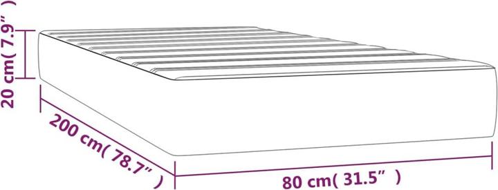 Actual product image VidaXL Moyna (160 x 200 cm, Spring core)