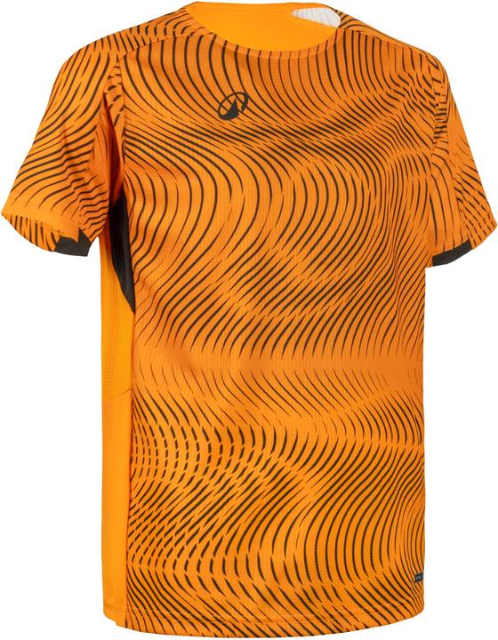 Kipsta Kids' Football Shirt Club Wavy - Orange/Black