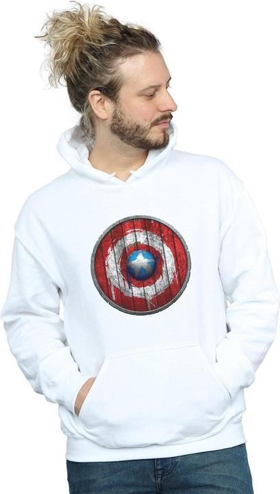 Produktbild Captain America Wooden Shield Kapuzenpullover (S)
