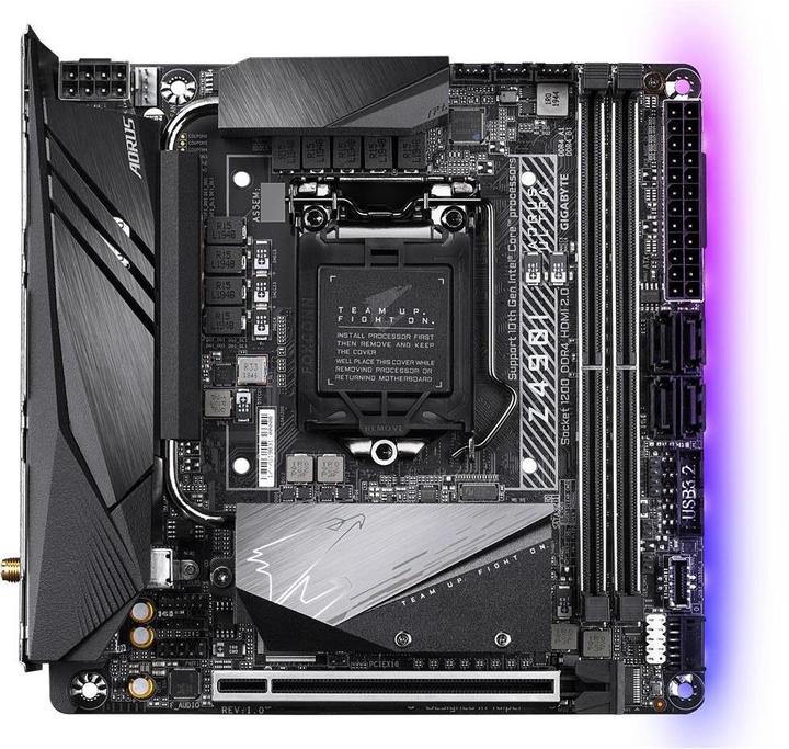 Produktbild Gigabyte Z490i Aorus Ultra (LGA 1200, Intel Z490, Mini-ITX)